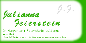 julianna feierstein business card